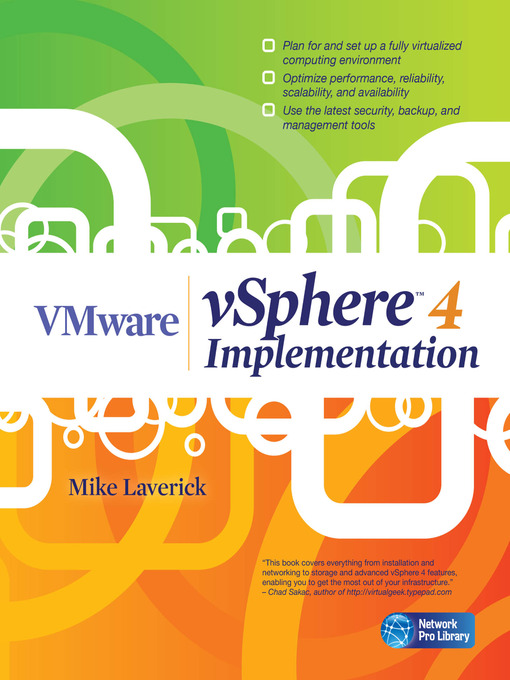Title details for VMware vSphere 4 Implementation by Mike Laverick - Available